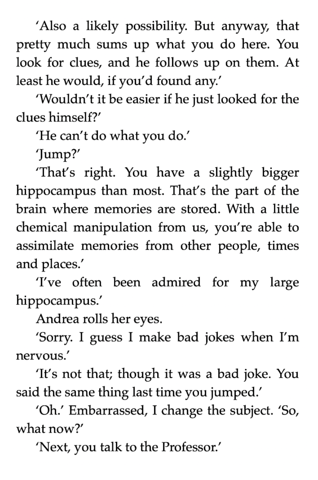 Jump by Cher L Jones
A sci-fi novella about the ethics of genetic engineering.