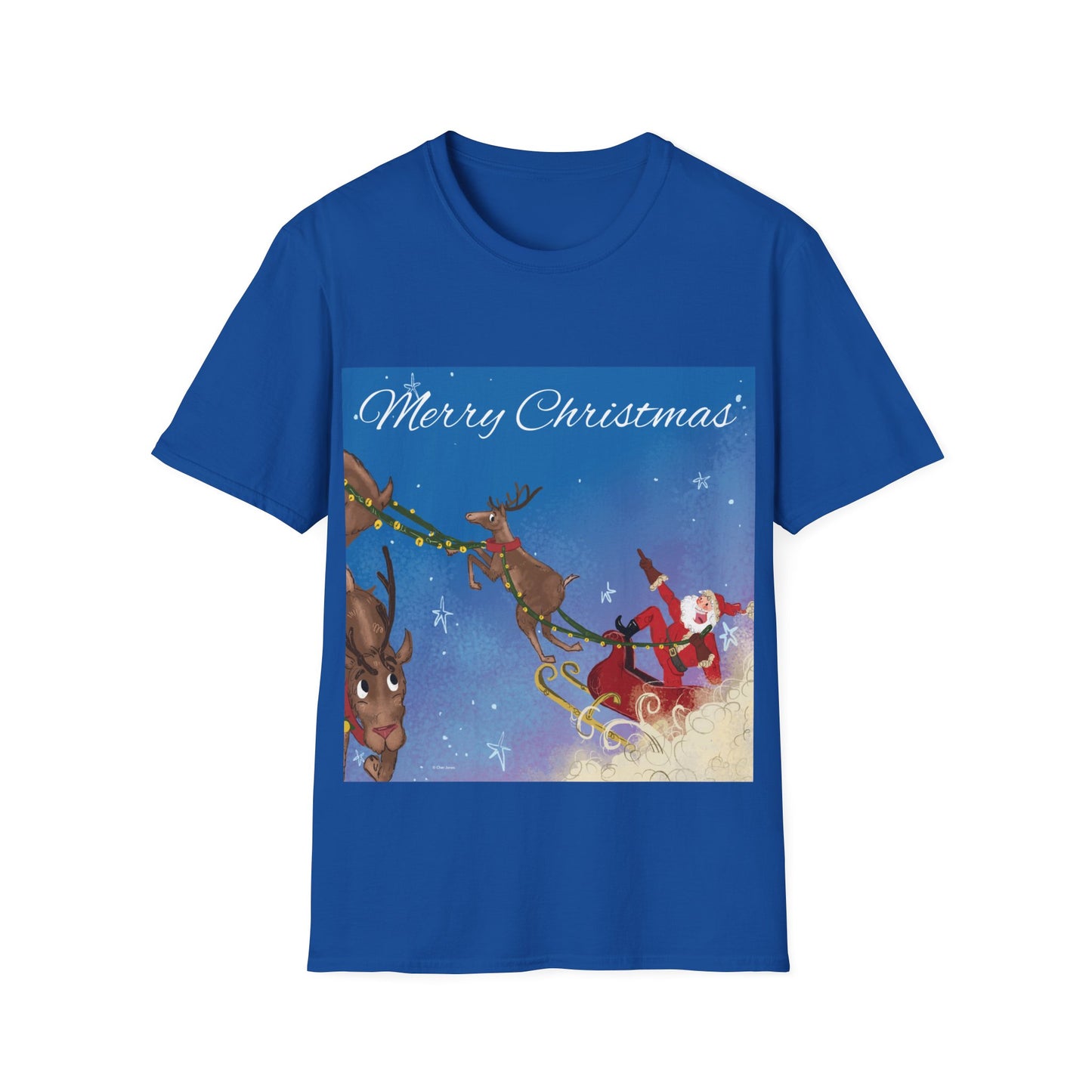 Santa Claus Whispers Unisex T-Shirt Blue
