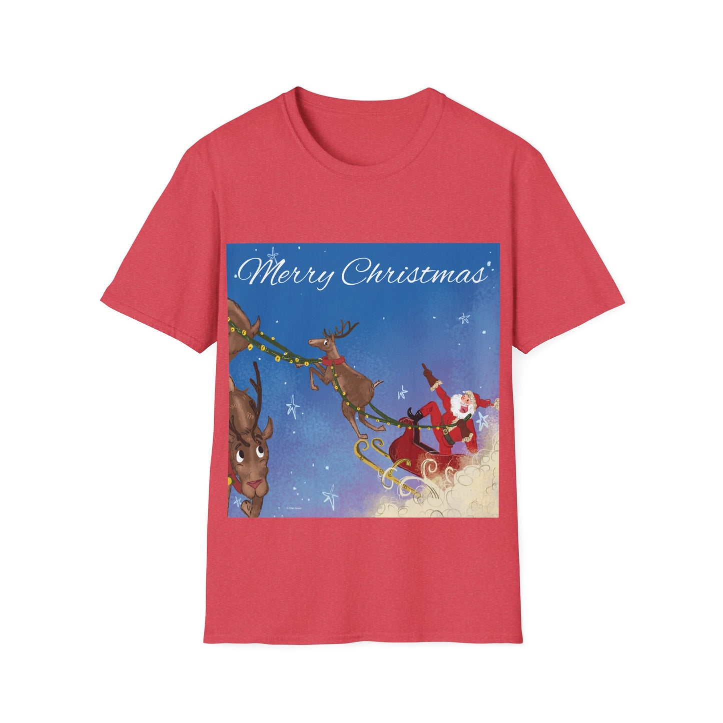 Santa Claus Whispers Unisex T-Shirt Red 2