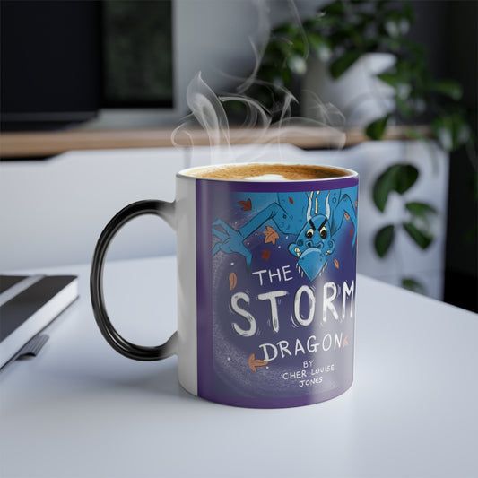 The Storm Dragon Colour Morphing Mug Purple Children's book Cher Louise Jones Lee Dixon