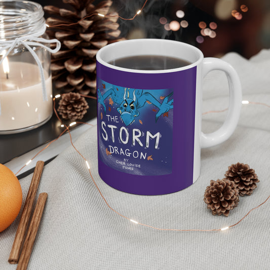 The Storm Dragon Mug Purple Children's book Cher Louise Jones Lee Dixon