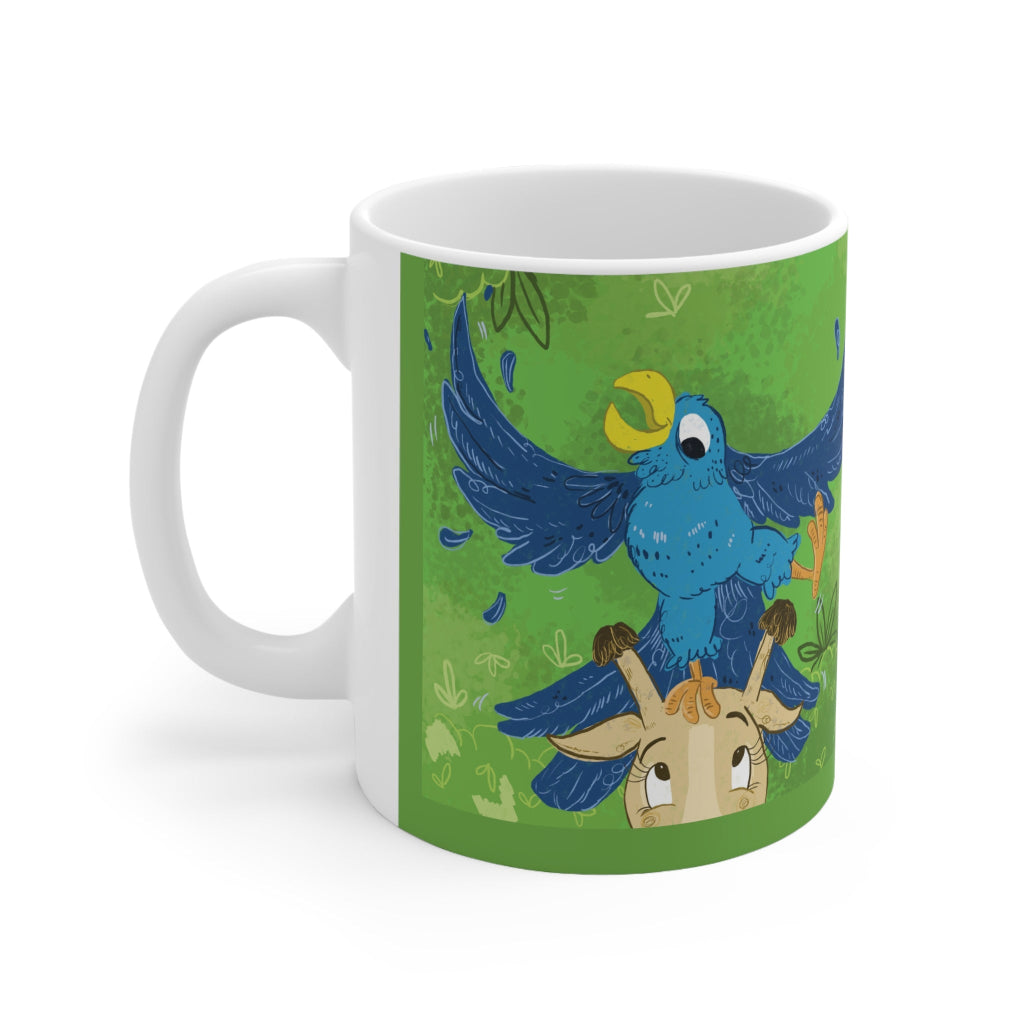 Walk Tall Giraffe Ceramic Coffee Cups, 11oz, 15oz