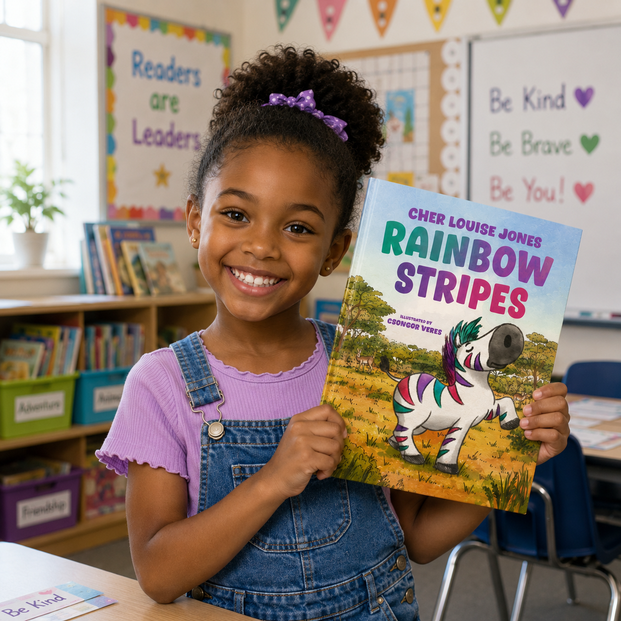 Rainbow Stripes Paperback - Large Print