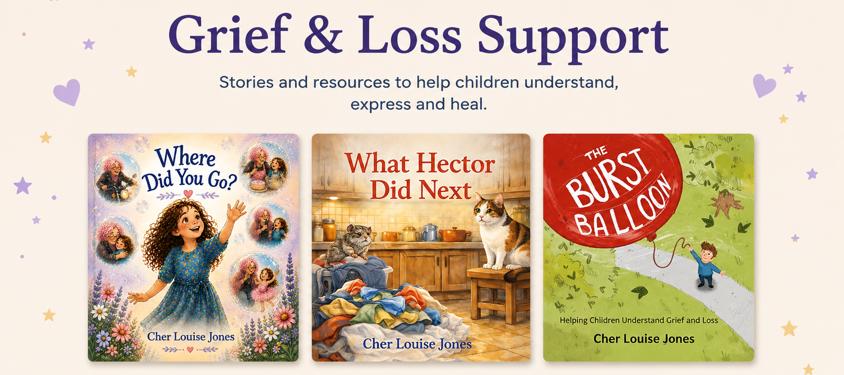Grief and loss support - Stories and resources t help children understand, express and heal.