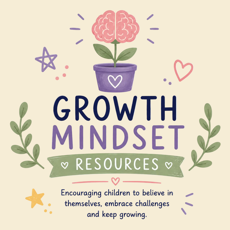 Growth Mindset Resources - Encouraging children to believe in themselves, embace challengesand keep growing